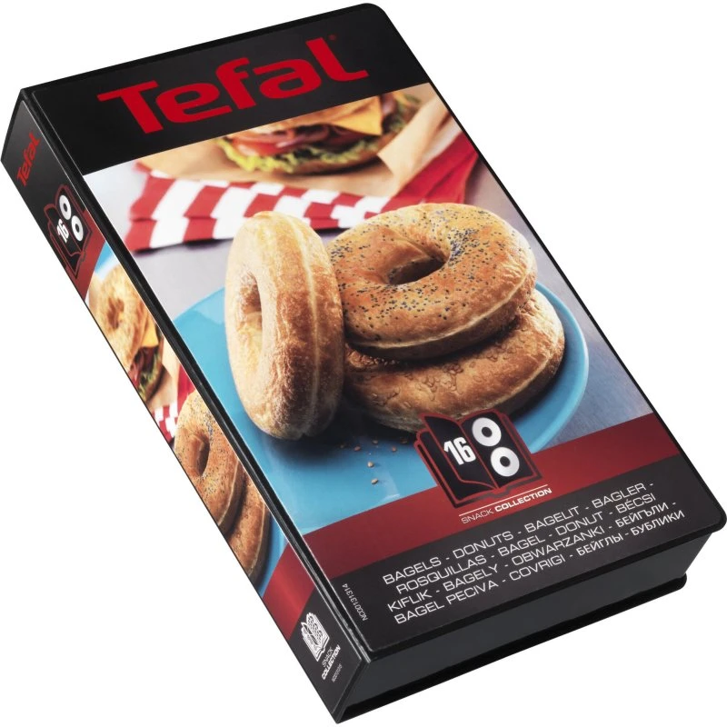 Tefal Snack Collection bagel-/donutplader 16 stk, sort