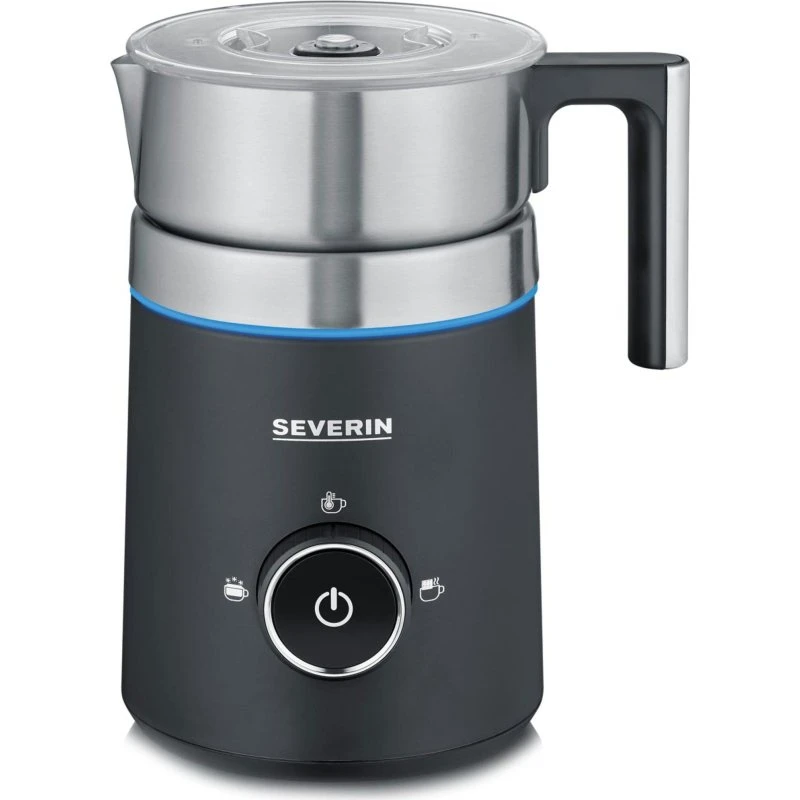 SEVERIN Spuma 500 mælkeskummer 500 ml, børstet rustfrit stål/sort