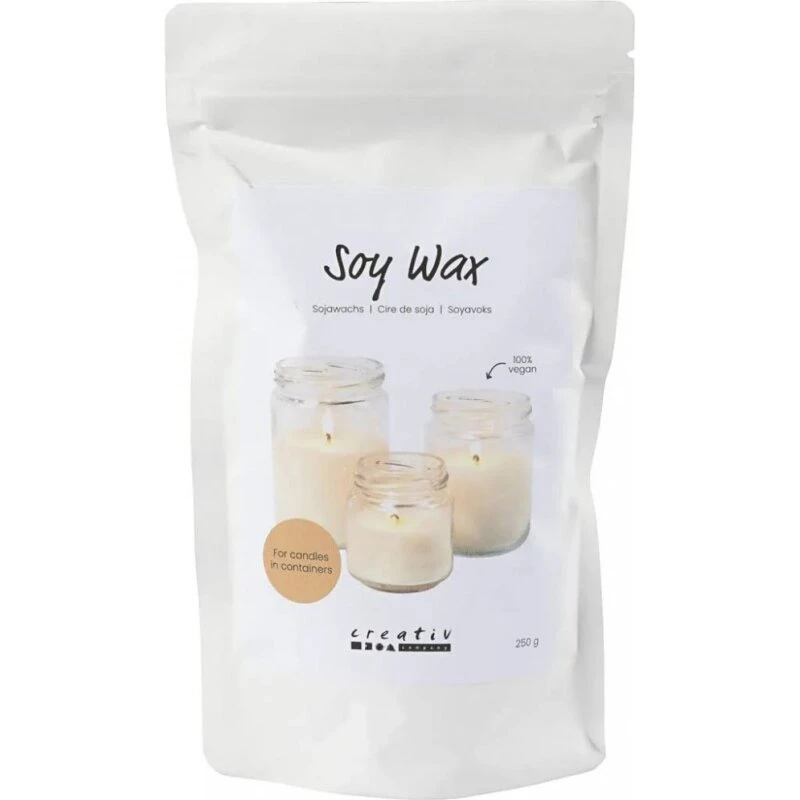 Soyavoks Creme 250 g til lys i beholdere