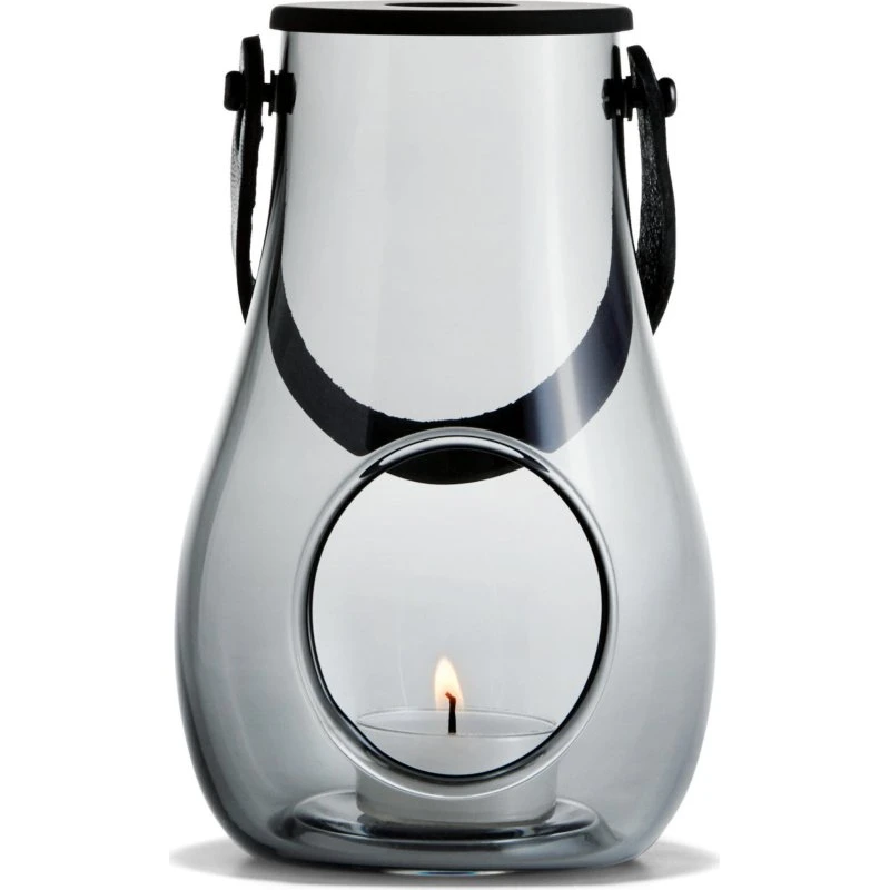 Holmegaard Design With Light lanterne, røggrå 16 cm