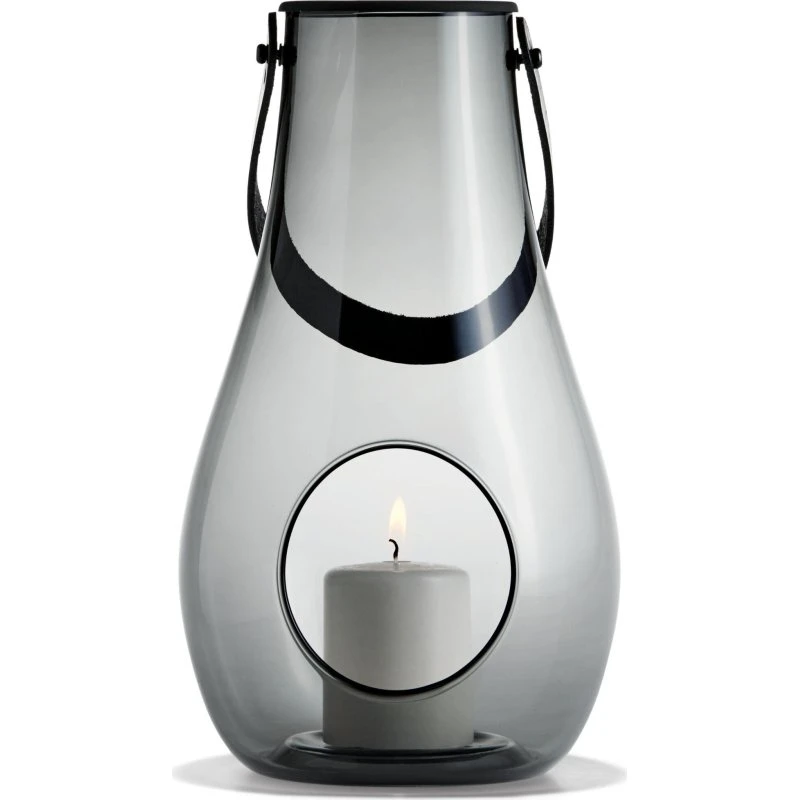 Holmegaard Design With Light lanterne, røggrå 29 cm