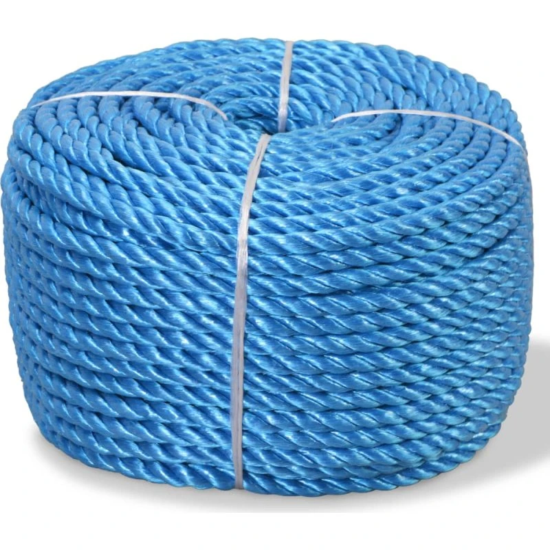 vidaXL snoet polypropylenreb 16 mm x 100 m blå