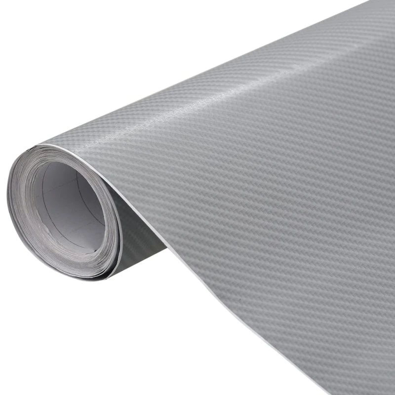 vidaXL 4D bilfolie 2 stk. 100x150 cm – sølv