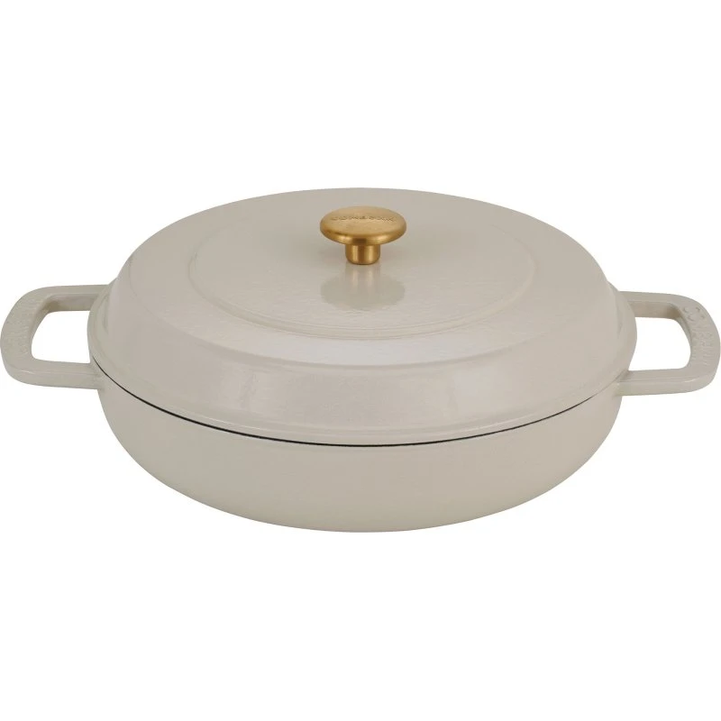 Combekk Lav støbejernsgryde 28 cm/5 L, sand