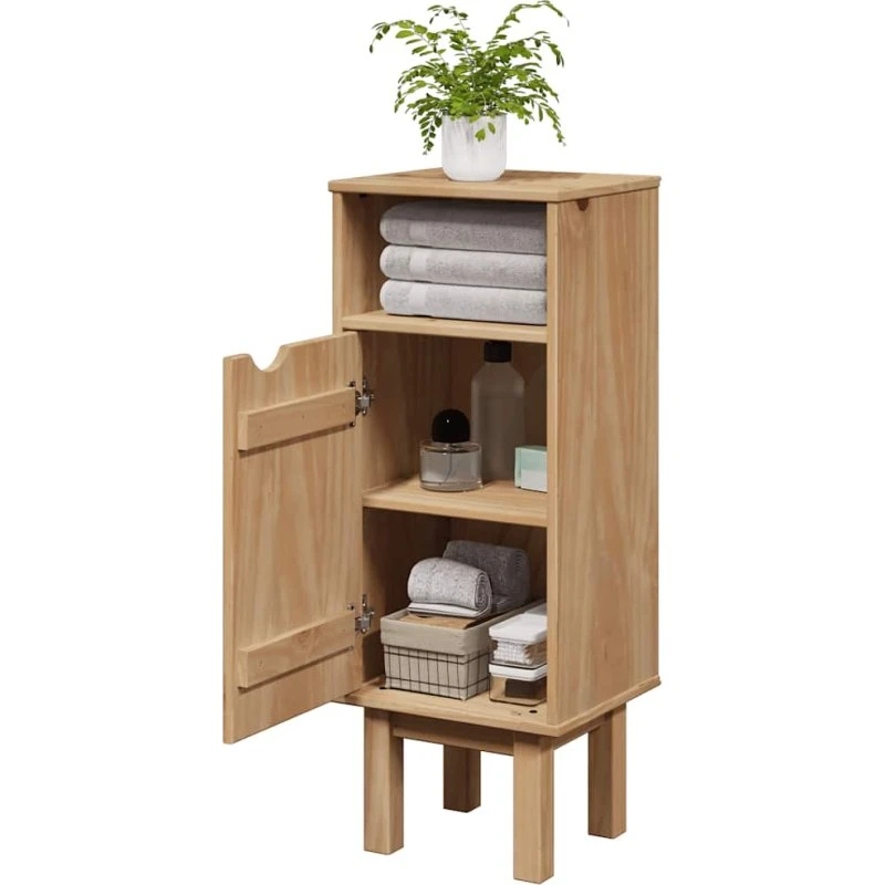 vidaXL OTTA sengebord 35x30x90 cm massivt fyrretræ