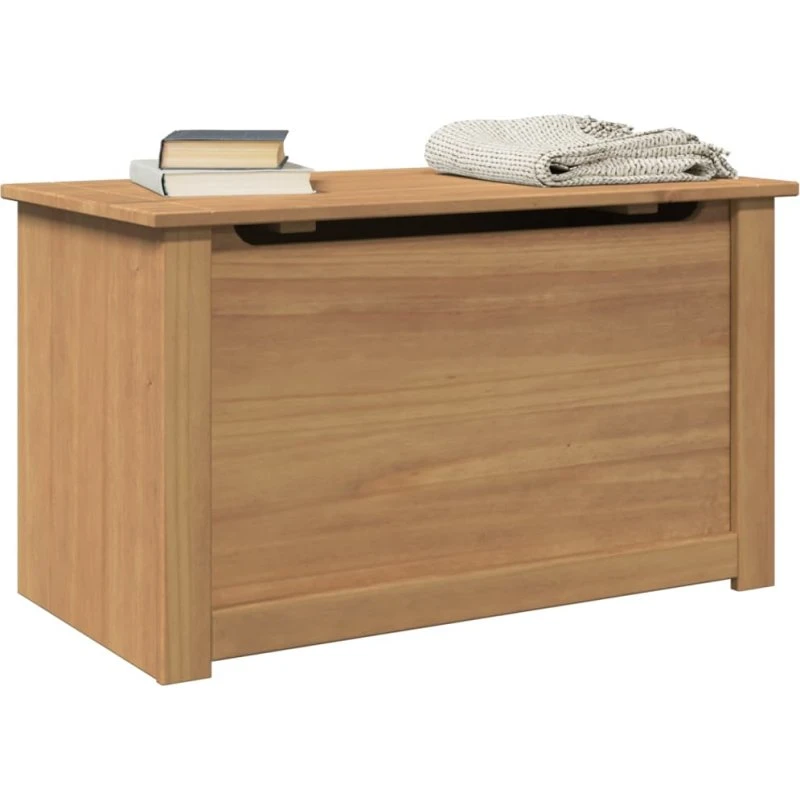 vidaXL opbevaringskiste Panama 79x42x46 cm i massivt fyrretræ
