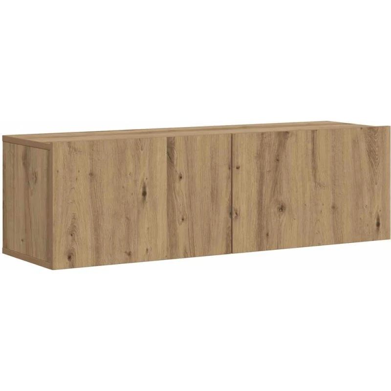 vidaXL væghængt tv-bord 100x30x30 cm konstrueret træ kunsteg