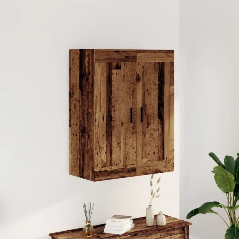 vidaXL vægskab 69,5x34x90 cm konstrueret træ – gammelt træ-look