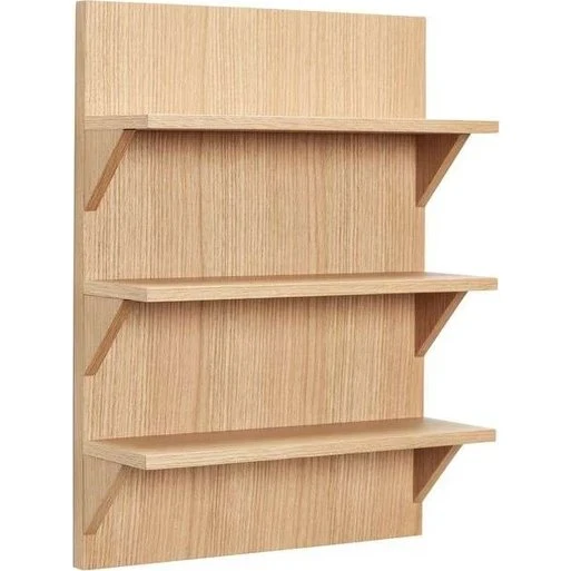 Hübsch Straight hylde Natural, egefinér 40 x 54 cm