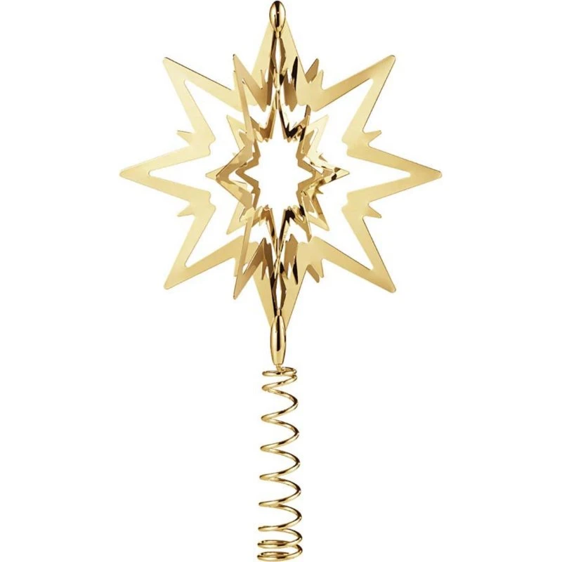 Georg Jensen Star topstjerne 18 kt. guldbelagt, lille