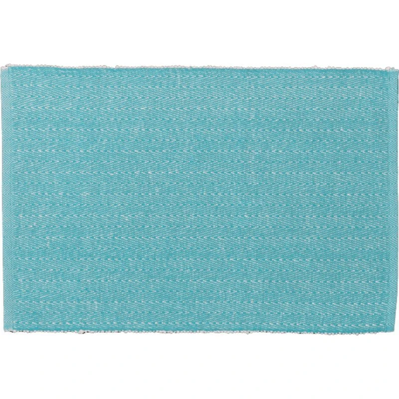 Lyngby Porcelæn Herringbone dækkeserviet 30x43 cm, turkis