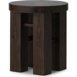 Normann Copenhagen Fyr skammel 45 cm, mørkebrun