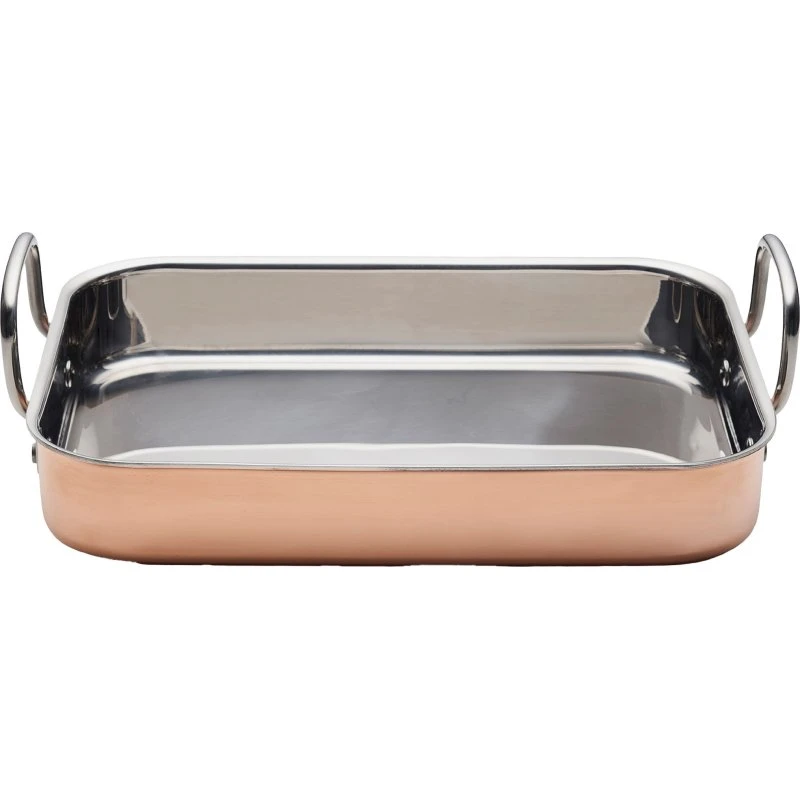 Blomsterbergs bradepande 35x25,5x6,3 cm, kobber