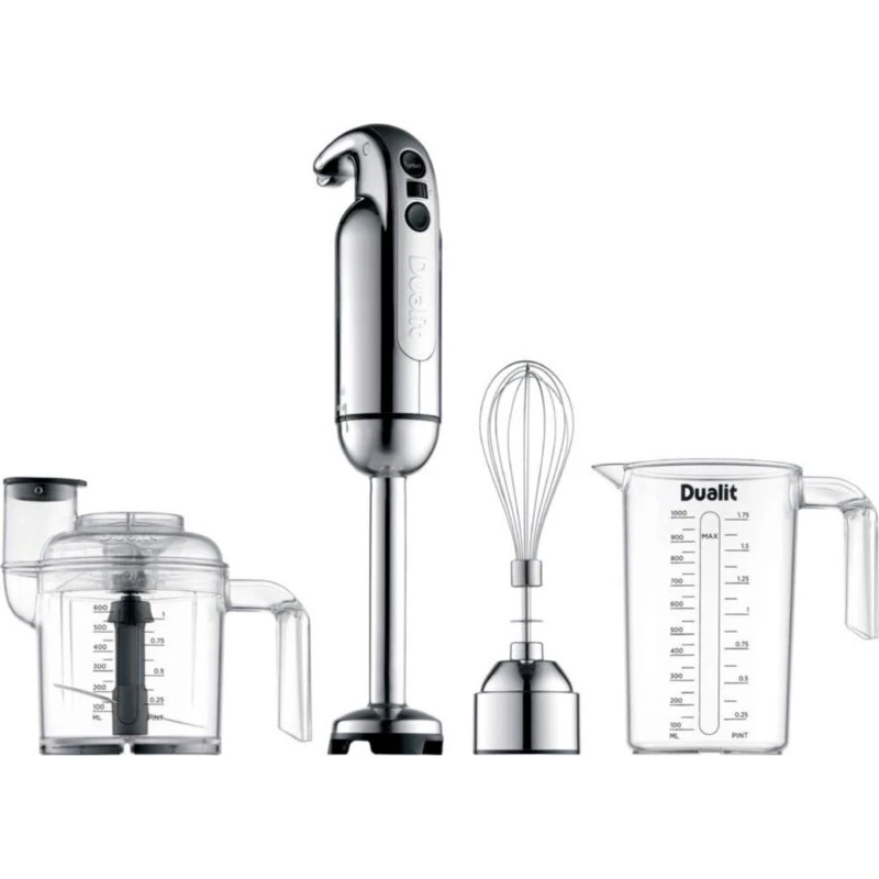 Dualit New Edition stavblender 700W, sølv – med tilbehør