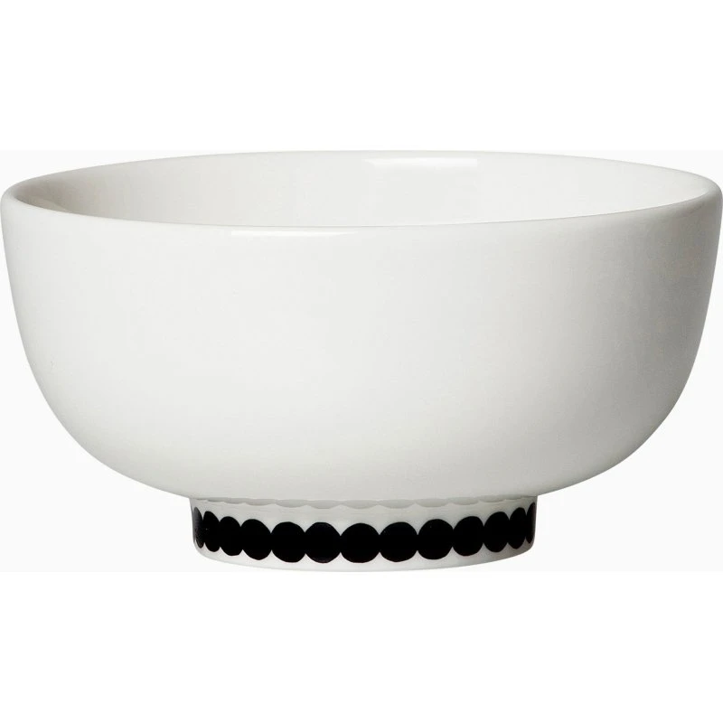 Marimekko Räsymatto skål 3 dl, sort/hvid