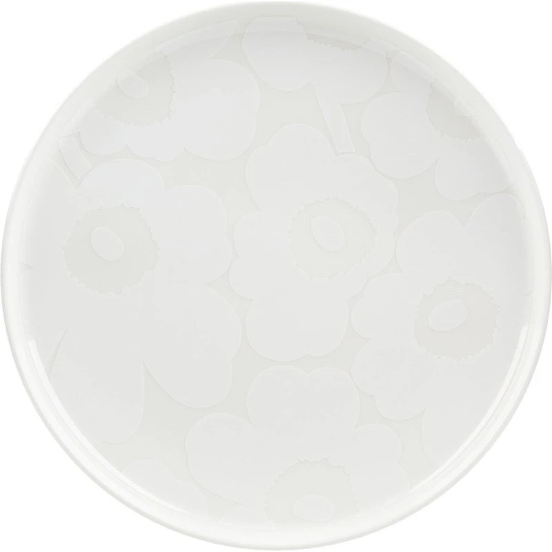 Marimekko Unikko tallerken Ø25 cm, hvid