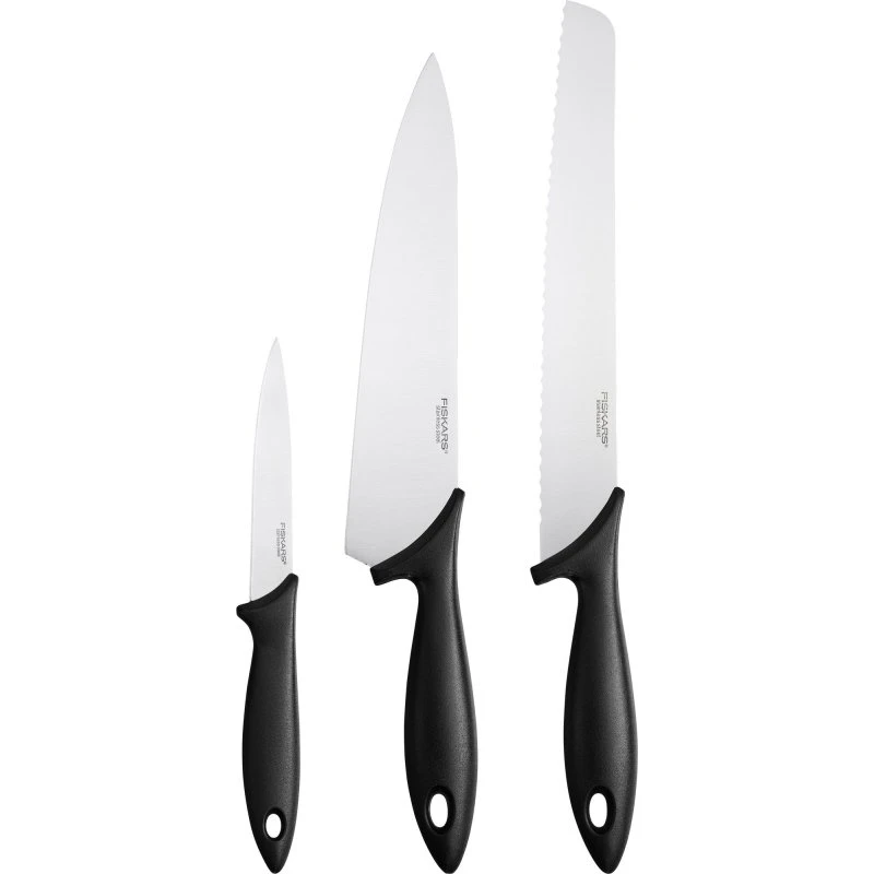 Fiskars Essential knivsæt, 3 dele