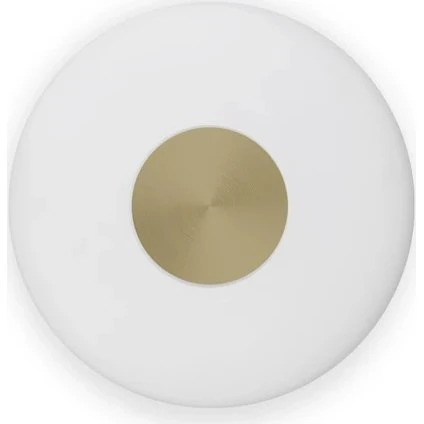 Northern Glint LED-væglampe Ø25 cm Opalglas/messing