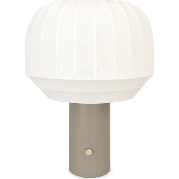 Northern Tradition bordlampe 39 cm, offwhite/gråbeige, dæmpbar
