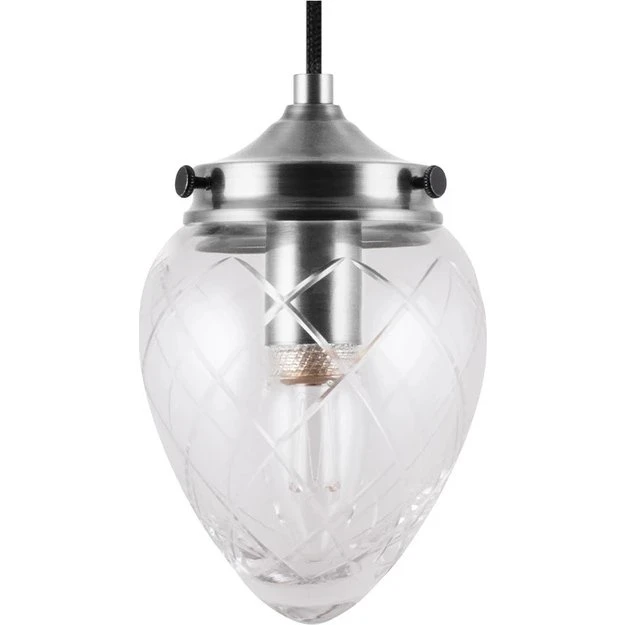Globen Lighting Juni 11 pendel - antik stål/klar