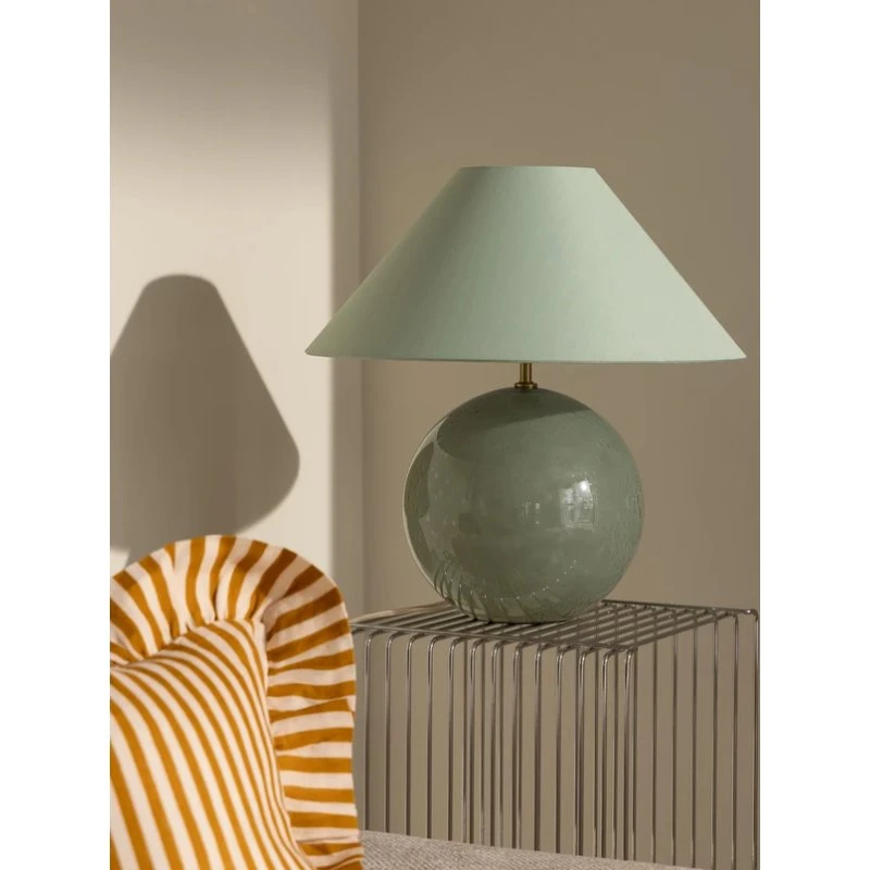 Globen Lighting Iris 45 bordlampe, grøn 45 cm