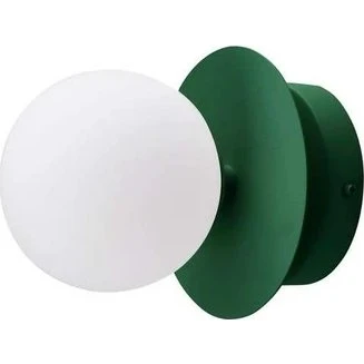 Globen Lighting Art Deco IP44 loft-/væglampe, grøn/hvid