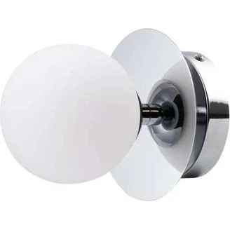 Globen Lighting Art Deco IP44 loftlampe/plafond, krom/hvid