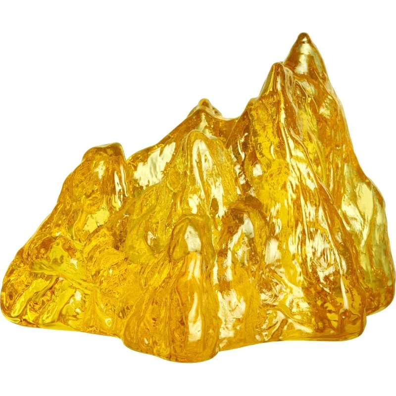 Kosta Boda The Rock lanterne 9 cm, gul