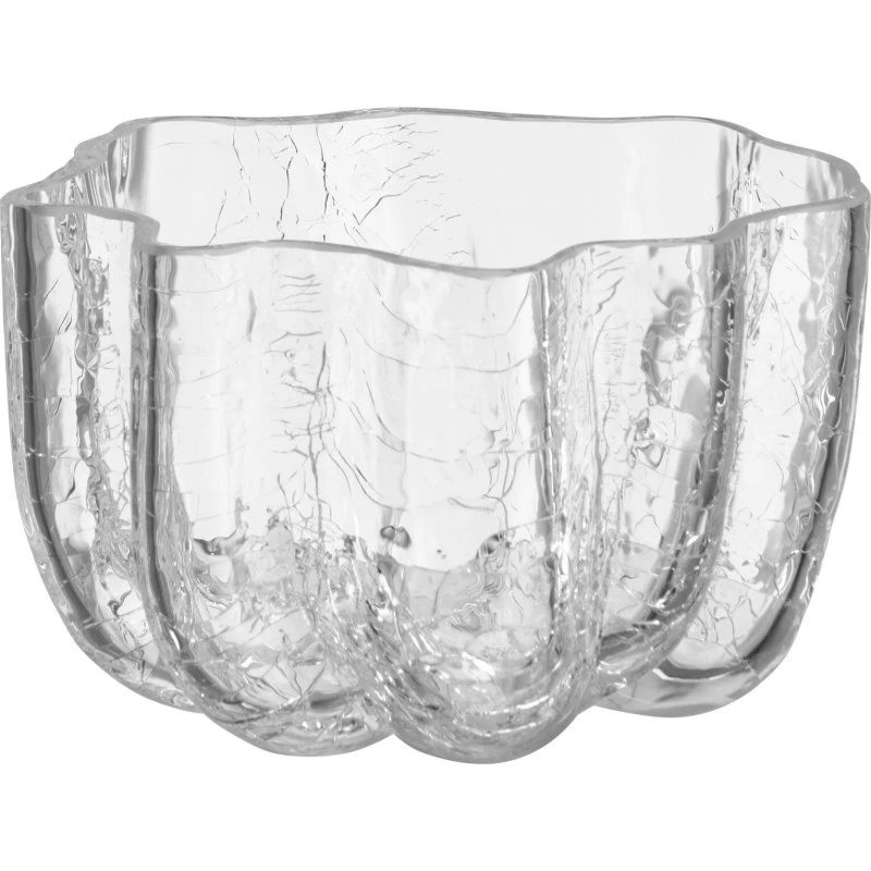 Kosta Boda Crackle fyrfadsstage 5,8 cm, klar
