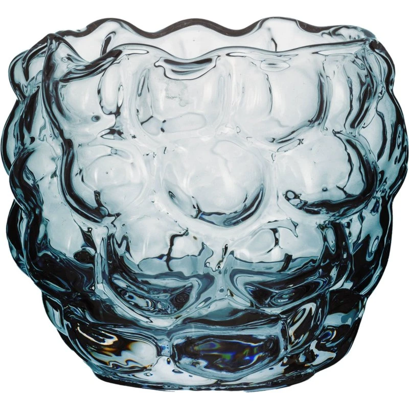 Kosta Boda Moss fyrfadsstage 7,3 cm blå