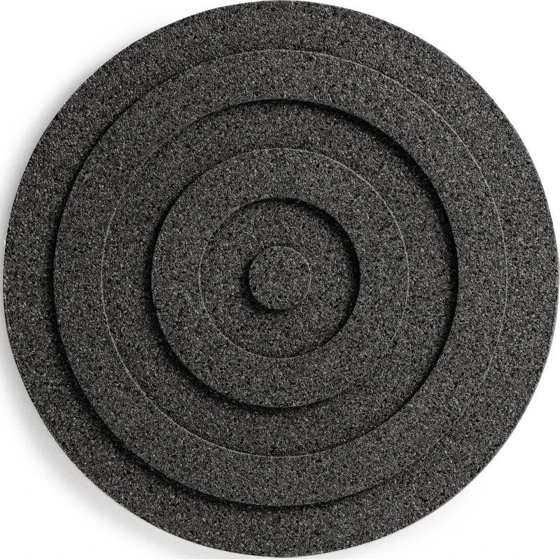 Born in Sweden Rund bordskåner 21 cm, sort (kork)