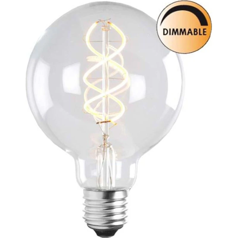 Globen Lighting E27 LED soft filament pære klar 10 cm