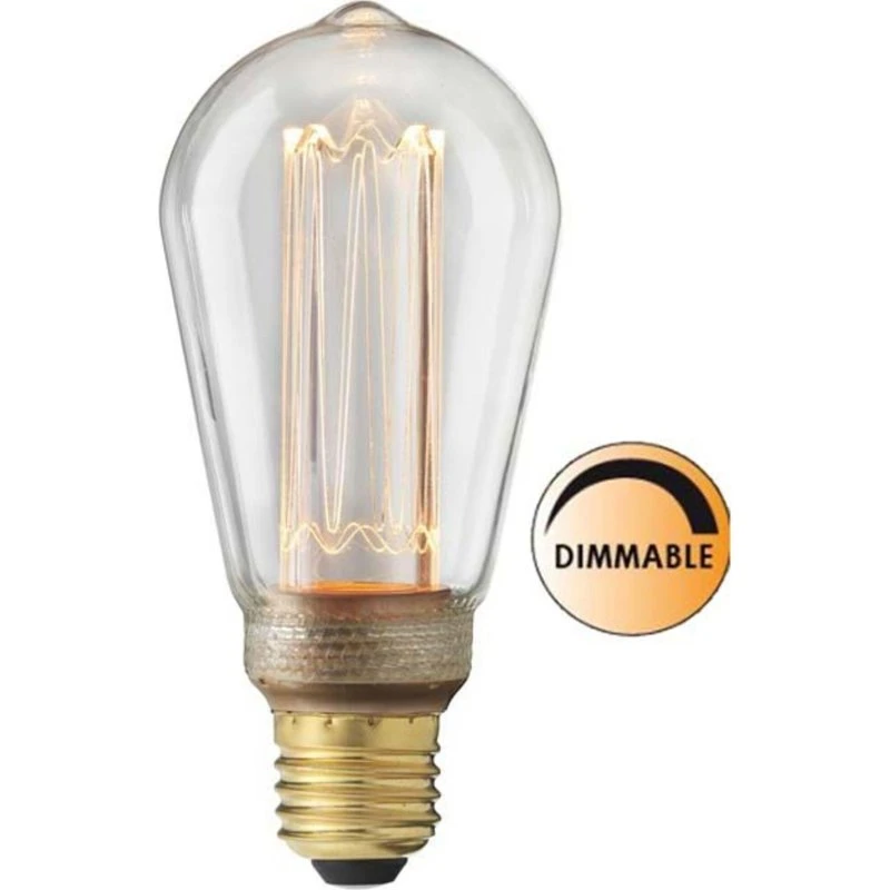 Globen Lighting LED filamentpære E27 6,4 cm (oval)