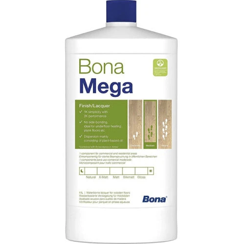 Bona Mega vandbaseret 1-komponent lak til trægulve