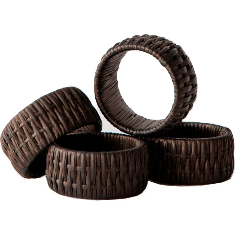 Tell Me More Mila servietring 4-pak brun