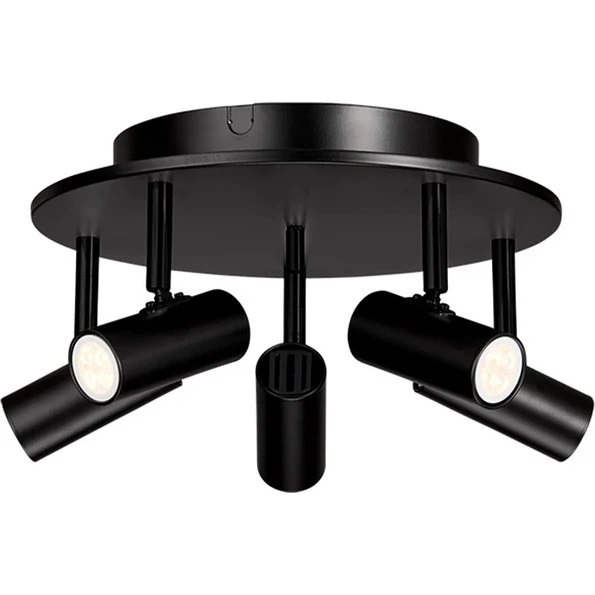 Belid Cato 5-spot loftlampe mat sort
