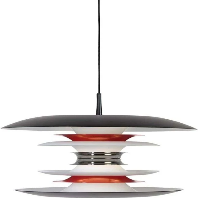 Belid Diablo Pendel Ø50 cm Mat sort/rød