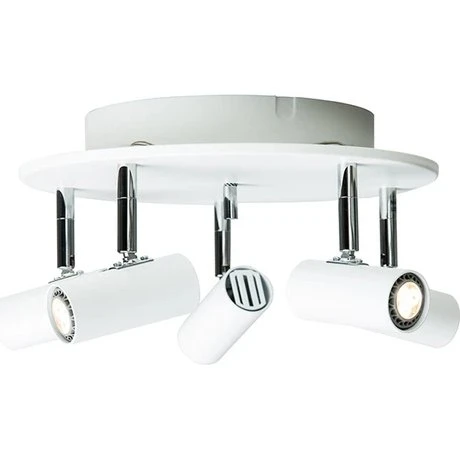 Belid Cato 5-spot loftlampe Ø24 cm mat hvid