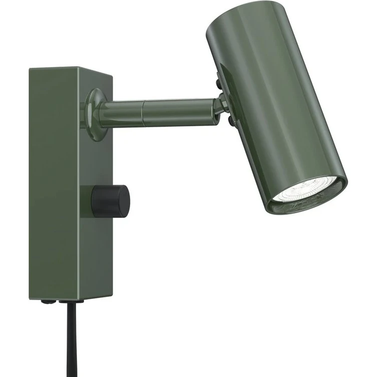Belid Cato væglampe skovgrøn/matsort 15 cm dæmpbar