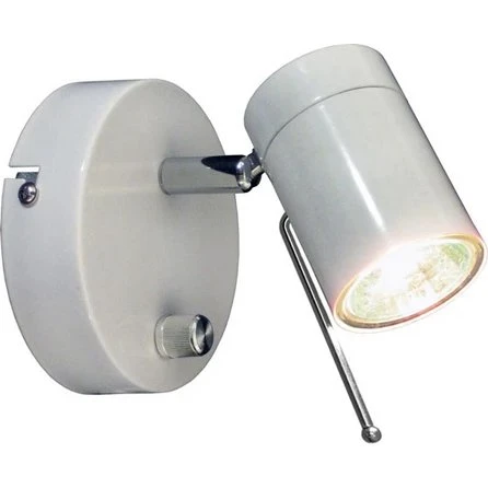 By Rydéns Correct væglampe GU10 Ø11 cm, mat hvid, dæmpbar