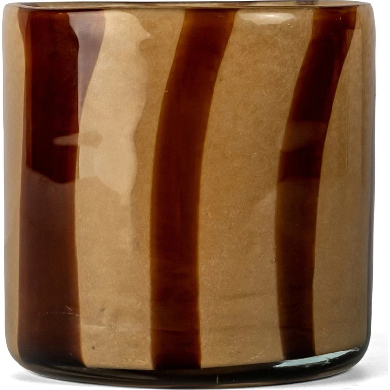 Byon Calore fyrfadsstage XS Ø10 cm, brun/beige