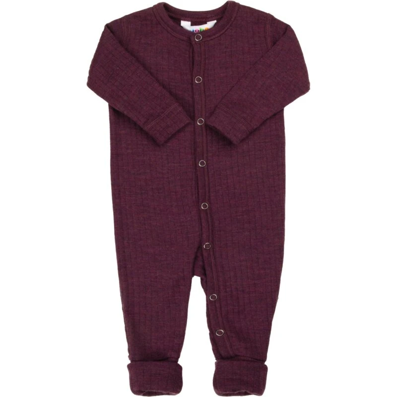 Joha Natdragt 2-i-1 fod, 100% merinould - Blomme