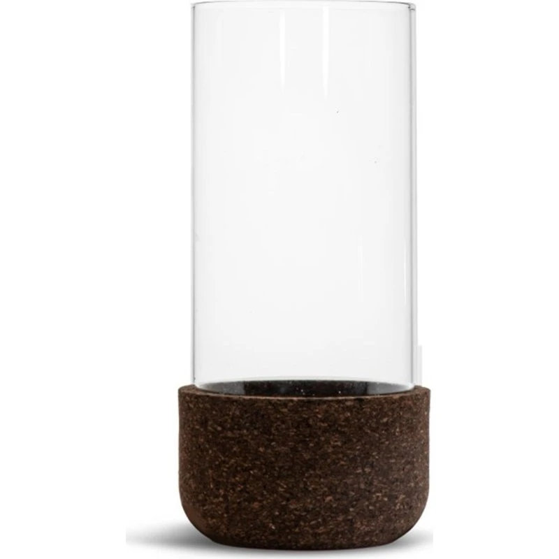 Sagaform Dante lanterne, lille Ø9 cm mørk kork