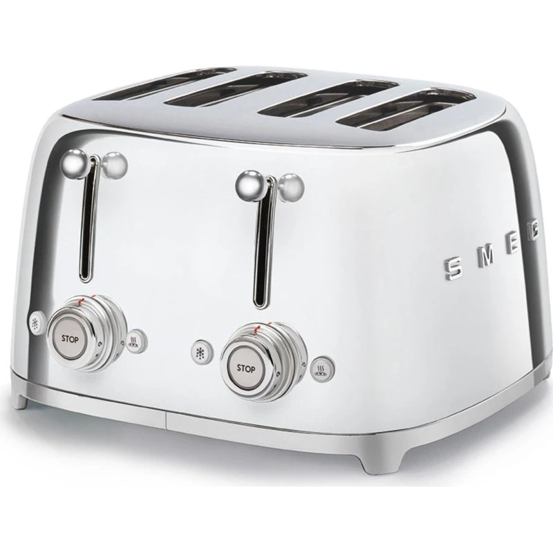 Smeg TSF03 50's Style brødrister 4 skiver – krom