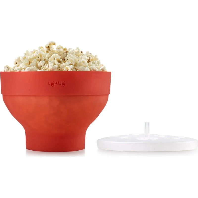 Lékué Popcorn Maker – Rød mikroovnspopcorn