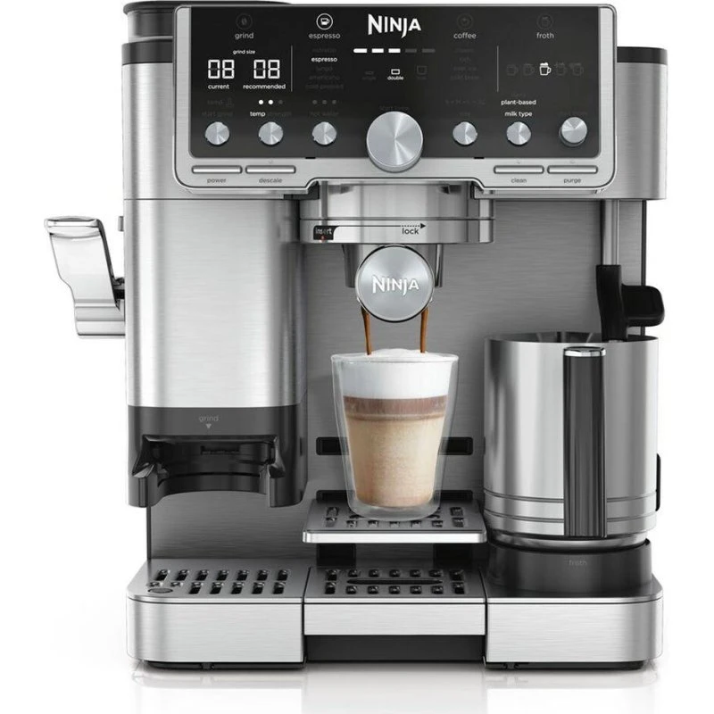 Ninja ES701EU espressomaskine - sølv 1,2 L