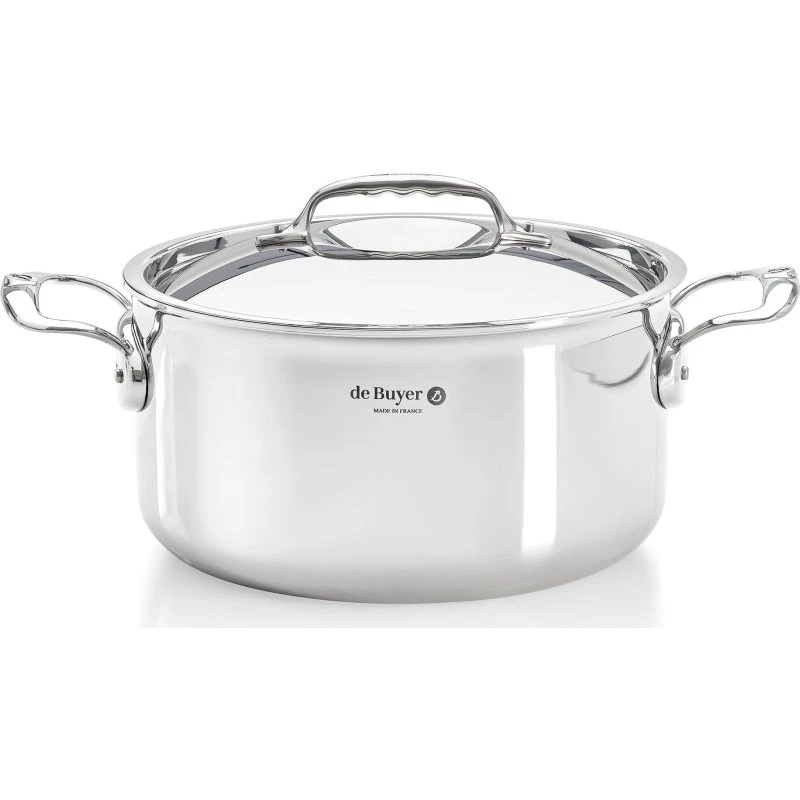 De Buyer Affinity stegegryde med låg 20 cm, 3,4 L