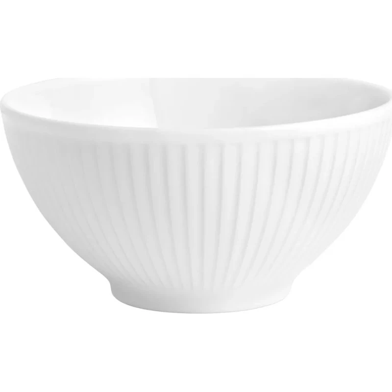 Pillivuyt Plissé skål 14 cm, hvid