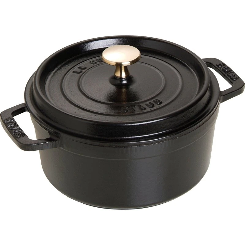 Staub La Cocotte rund cocotte 18 cm, 1,7 L, sort