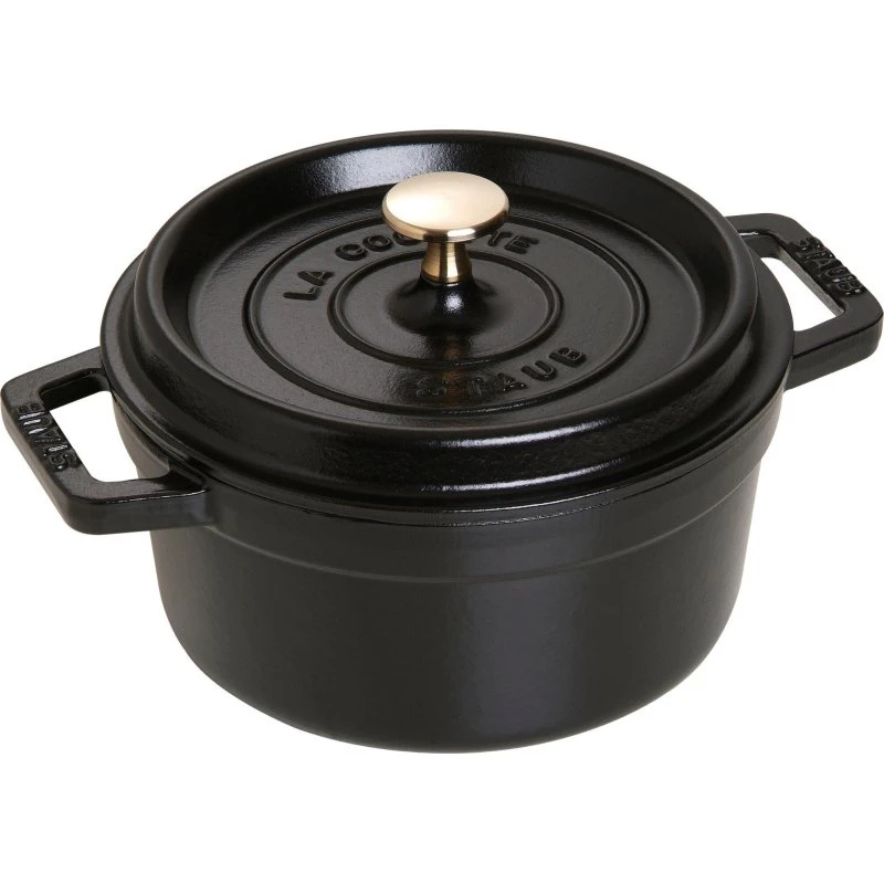 Staub La Cocotte rund 20 cm, 2,2 L - sort